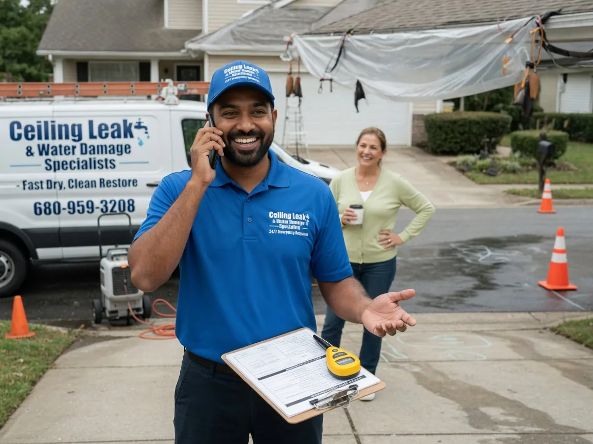 Ceiling Leak Cleanup Eola, TX FAQs
